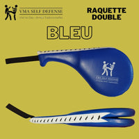 DOUBLE RAQUETTE ARTS MARTIAUX BLEU