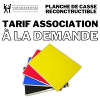 Planche de casse réutilisable disponible sur stock pour tester les frappes de poings et de pieds. Disponible du niveau débutant à expert.