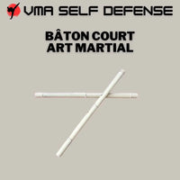 Bâton court de combat Kali couleur naturel de 66 cm