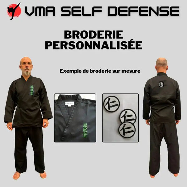 Broderie sur kimono personnalisée