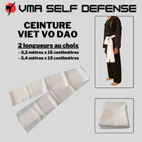 Ceinture Viet Vo Dao ⏐ Blance ⏐ Tous styles Arts Martiaux Vietnamiens