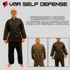 Kimono noir pour la pratique du karaté et des sports de combat