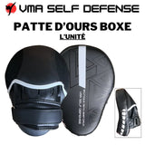 Patte d'ours boxe courbée black and white avec scratch de fixation et renforcée