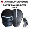 Patte d'ours boxe courbée black and white avec scratch de fixation et renforcée