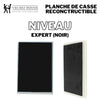Planche de casse en plastique réutilisable couleur noir pour les arts martiaux