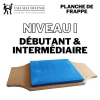 Planche de frappe poing karaté arts martiaux makiwara niveau I
