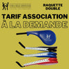 Raquette double taekwondo bleu