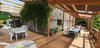 Lieu du stage d'arts martiaux à Tournonzen : Vue de la terrasse