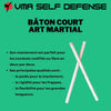 Bâton de combat kali en bois naturel