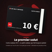 Carte cadeau arts martiaux 10 euros, ceinture blanche : le premier salut