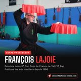 Cours de double éventail : François LAJOIE, ceinture noire 6ᵉ Dan Dojo de France de Việt Võ Đạo