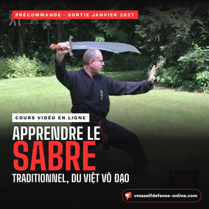 Cours de sabre en ligne en précommande, sortie janvier 2027 : apprendre le sabre traditionnel du Việt Võ Đạo