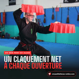 double éventail tai chi : son clair lors de l'ouverture