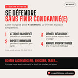 Livre self defense broché : la légitime defense et le droit à se défendre