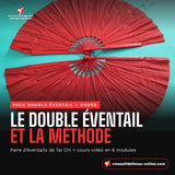 Pack double éventail Tai Chi et cours vidéo en ligne : la paire d'éventails et la méthode