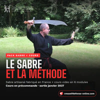 Pack sabre + cours en ligne : le sabre et la méthode, sabre artisanal fabriqué en France et cours vidéo en 6 modules