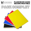 Planche de casse taekwondo pour tester les frappes de pieds et de poings et les démonstrations et spectacle d'arts martiaux et de sports de combat