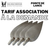 Pointe de lance à emboiter en acier de qualité supérieur à petit prix et disponible sur stocks