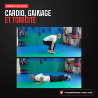 Exercices cardio, gainage et tonicité pour le corps entier