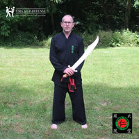 François LAJOIE avec le sabre Việt Võ Đạo de l'école