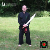 François LAJOIE avec le sabre Việt Võ Đạo de l'école