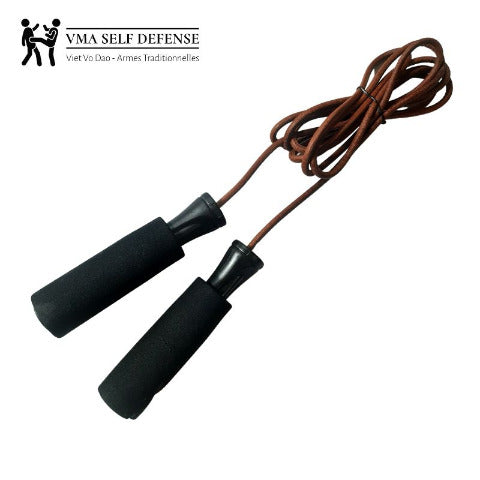 ▷ Corde à sauter classique en cuir (sans poids)